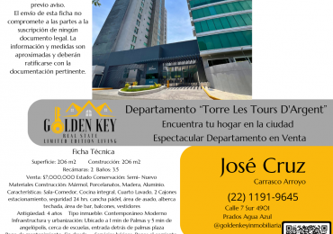 Departamento en Torre Les Tours D'Argent