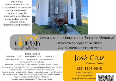 Venta Casa Contemporanea Finca Las Memorias